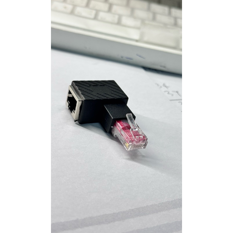 RJ45ชายหญิง90องศาสำหรับ Cat5 Cat6 LAN Ethernet สายเคเบิลเครือข่าย Extender ราคา ถูกที่สุด ดีลบีเคเค แกลเลอรีภาพที่ 5