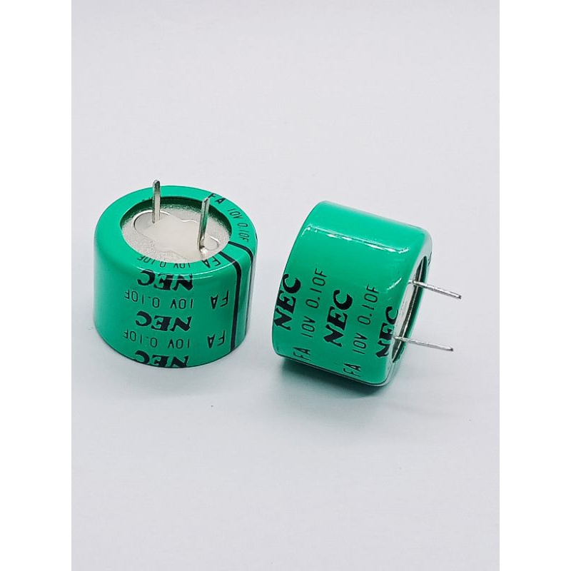 (1Pcs) คาปาซิเตอร์ 0.10F 10V. ตัวเก็บประจุ,ขนาด28.3×20mm Super Capasitor 0.10F 10V.