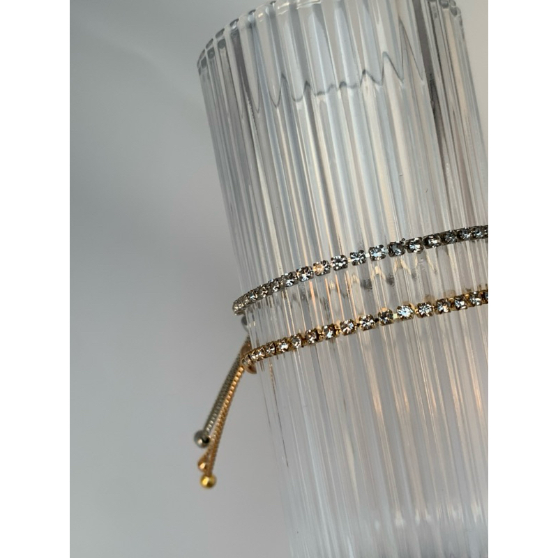 ✨ Eterna Line✨ สร้อยข้อมือเพชร Free Size (รูดปรับระดับเข้า-ออกได้)✨