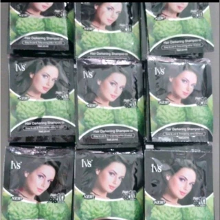 #แชมพูปิดผมขาว สมุนไพรมะกรูดสีดำ 10ซองขนาด30 mlติดสนิททนนาน