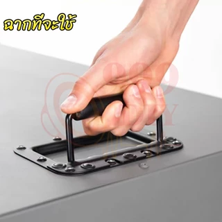999DIY มือจับสปริงเปลือยดำ (ราคาต่อแพ็ค 1 ตัว) ตู้ลำโพง Diy ที่จับแบบพับได้ สำหรับยกกล่องแร็ค ยกตู้ลำโพง อุปกรณ์แร็ค