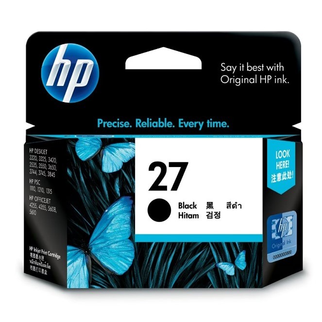 HP-C8727AA HP 27 BLACK INKJET CRTG AP
