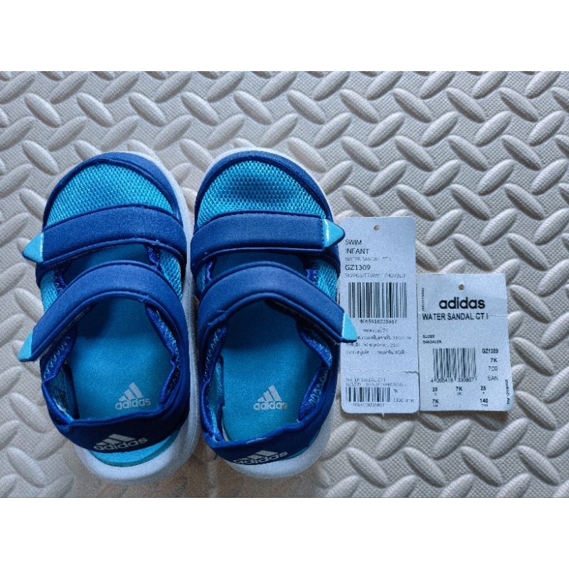 สินค้าใหม่!! Adidas รองเท้าแตะ รองเท้ารัดส้น สำหรับเด็ก ไซส์ US/UK : 7K (14O mm)