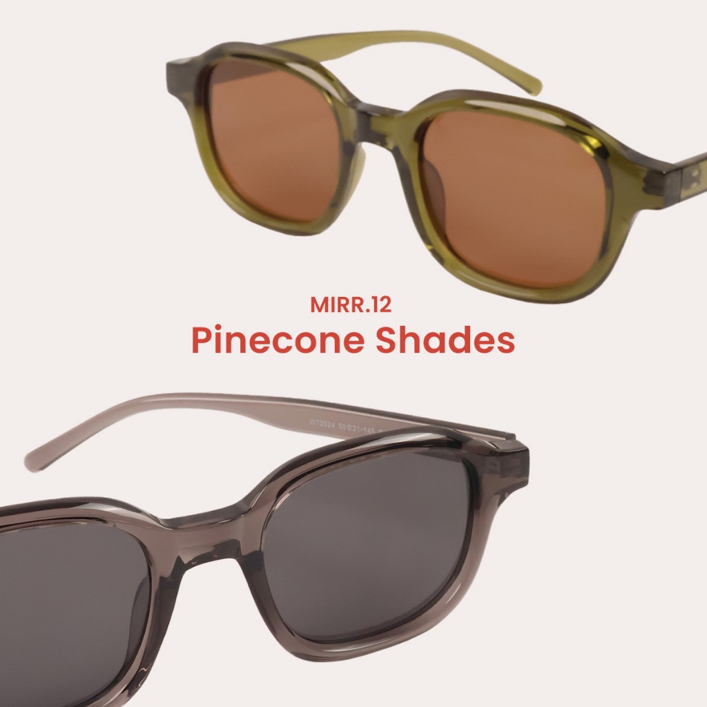 MIRR.12 Pinecone Shades แว่นกันแดด ป้องกันแสง UV400 เลนส์ Polarized เปลี่ยนแว่นฟรีถ้าใส่ไม่เข้ารูปหน้า