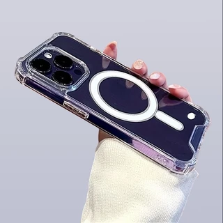 เคสใส เคสชาร์จไร้สาย(กันมุม) IPHONE - 15 15plus 15pro 15PM 16 16plus 16pro 16PM 16e 17 17air 17pro 17PM