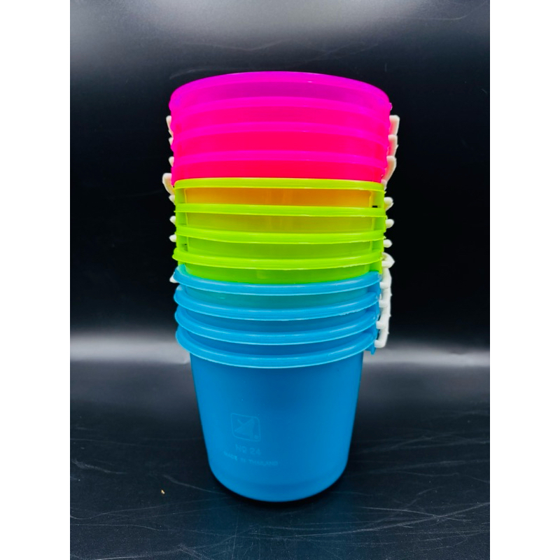 ถังน้ำแข็ง ถังโต๊ะจีน ถังสงกรานต์ ขนาด15cm (0.5แกลลอน/2.8ลิตร) 1โหล bucket 0.5GL. (1Dozen)