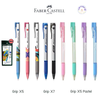 [ยกกล่อง] ปากกา Faber-Castell รุ่นNew Grip X5 | Grip X7 | Grip X5 Pastel หมึกดำ แดง น้ำเงิน