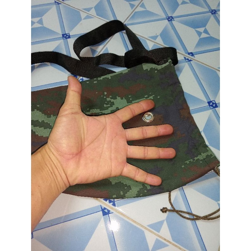 กระเป๋าไก่เชลย(ถุงเชลยเถื่อน)สีลายพรางทหาร