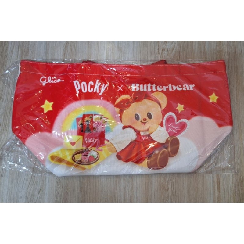 กระเป๋าหมีเนย pocky กระเป๋าหมีเนยใจฟู 7-11