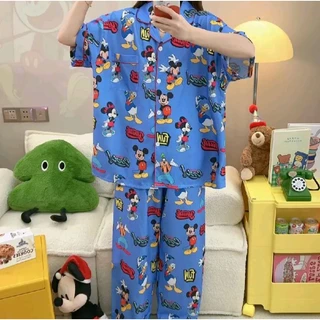 ชุดนอนผ้าไหมอิตาลีบิ๊กไซส์ อก 60 แขนสั้นขายาว ผ้าบางเบาใส่สบาย
