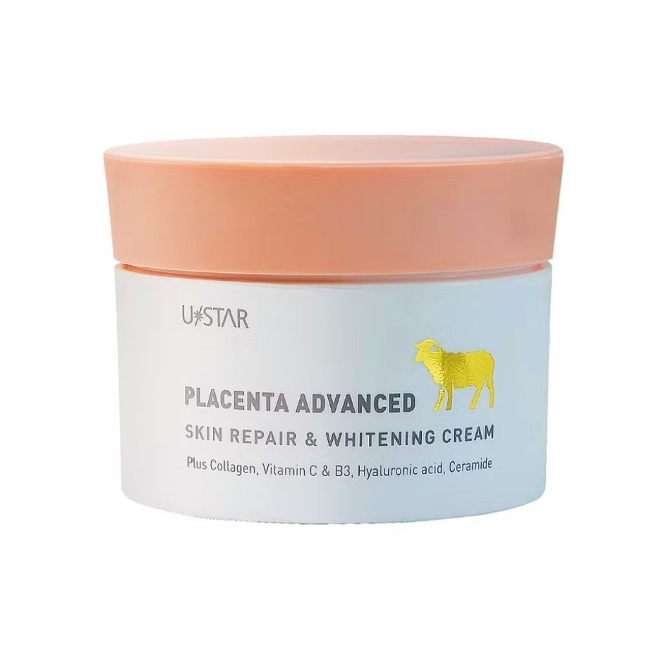 Ustar ยูสตาร์ พลาเซนต้า ไวท์เทนนิ่งครีม ครีมรกแกะ บำรุงผิวชุ่มชื้น 100g. USTAR PLACENTA  SKIN REPAIR