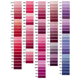 *พร้อมส่ง* ไหมคอตตอน CXC ใช้สีไหมเบอร์เดียวกันกับ DMC สีสดใส ปักง่าย ราคาไม่แพง