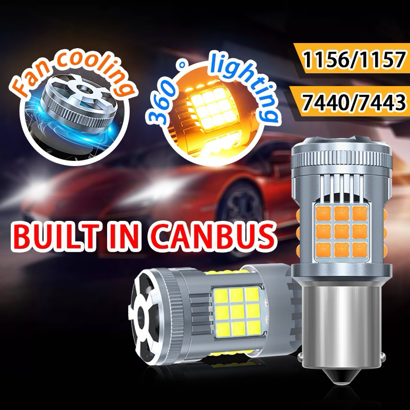 ไฟเลี้ยว led มีพัดลมระบาย เม็ดไฟ 3030 รุ่นใหม่ล่าสุด มีระบบ canbus  ในตัว ราคา1คู่