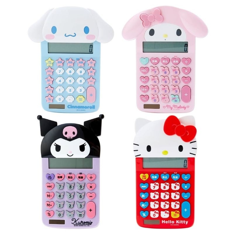 🇯🇵เครื่องคิดเลข Japan Sanrio 12 Digit Calculator (Face) Size Around 10.5×2.5×18.