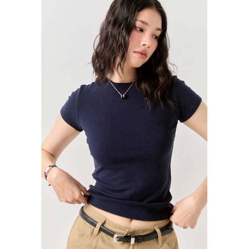 Rio Fitted Tee Basicselected SS25 เสื้อยืดเนื้อดี พอดีตัว