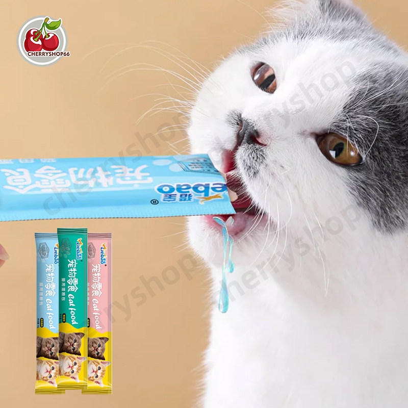 15 g แมวเลีย 100 ซอง ขนมแมวเลีย ขนมเเมวเลีย แสนอร่อย รสชาติอร่อยถูกใจน้องแมว - รูปที่ 5