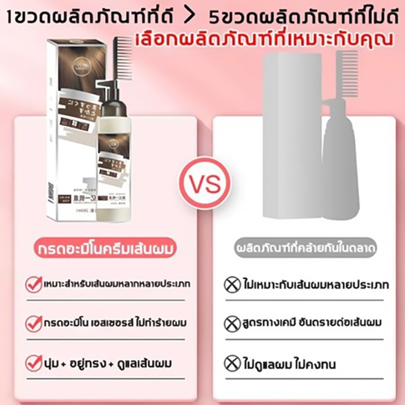 🔥ขายร้อน🔥น้ำยายืดผมตรง 280ML ครีมยืดผม ครีมยืดผมถาวร แบบหวี ครีมยืดผมตรงเคราติน - รูปที่ 2