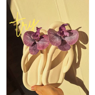 รองเท้าแตะดอกกล้วยไม้ blossom พร้อมส่งจากไทย