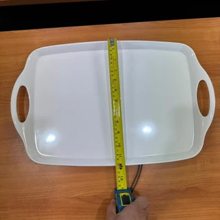 SB Melamine ถาดเสริฟเมลามีน ถาดเสริฟมีหูจับ ถาดเสริฟ ขนาด 12x19 นิ้ว
