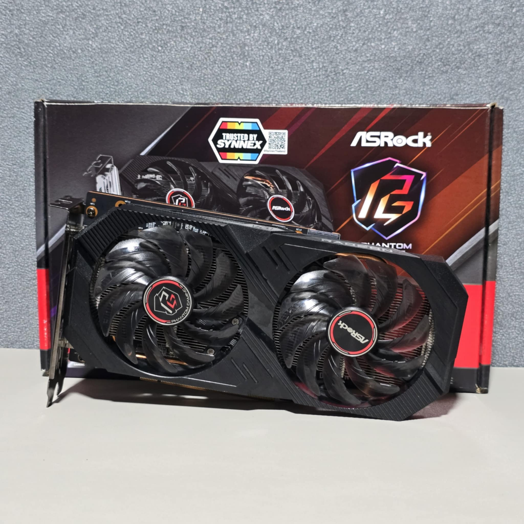 VGA (การ์ดแสดงผล) ASROCK AMD RADEON RX 6500 XT PHANTOM GAMING D 4GB OC มือ2 (มีกล่อง) ประกัน 7 วัน