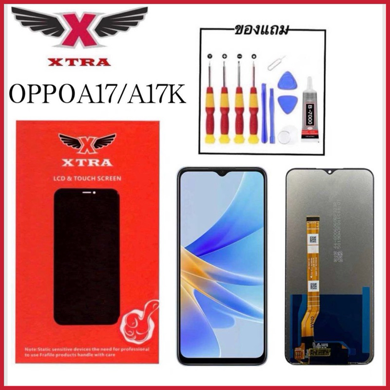 XTRA หน้าจอ LCD สำหรับOPPO A17 A17K งานแท้ อะไหล่มือถือ Lcd Display จอ + ทัช For OPPO A17 A17K แถมไข