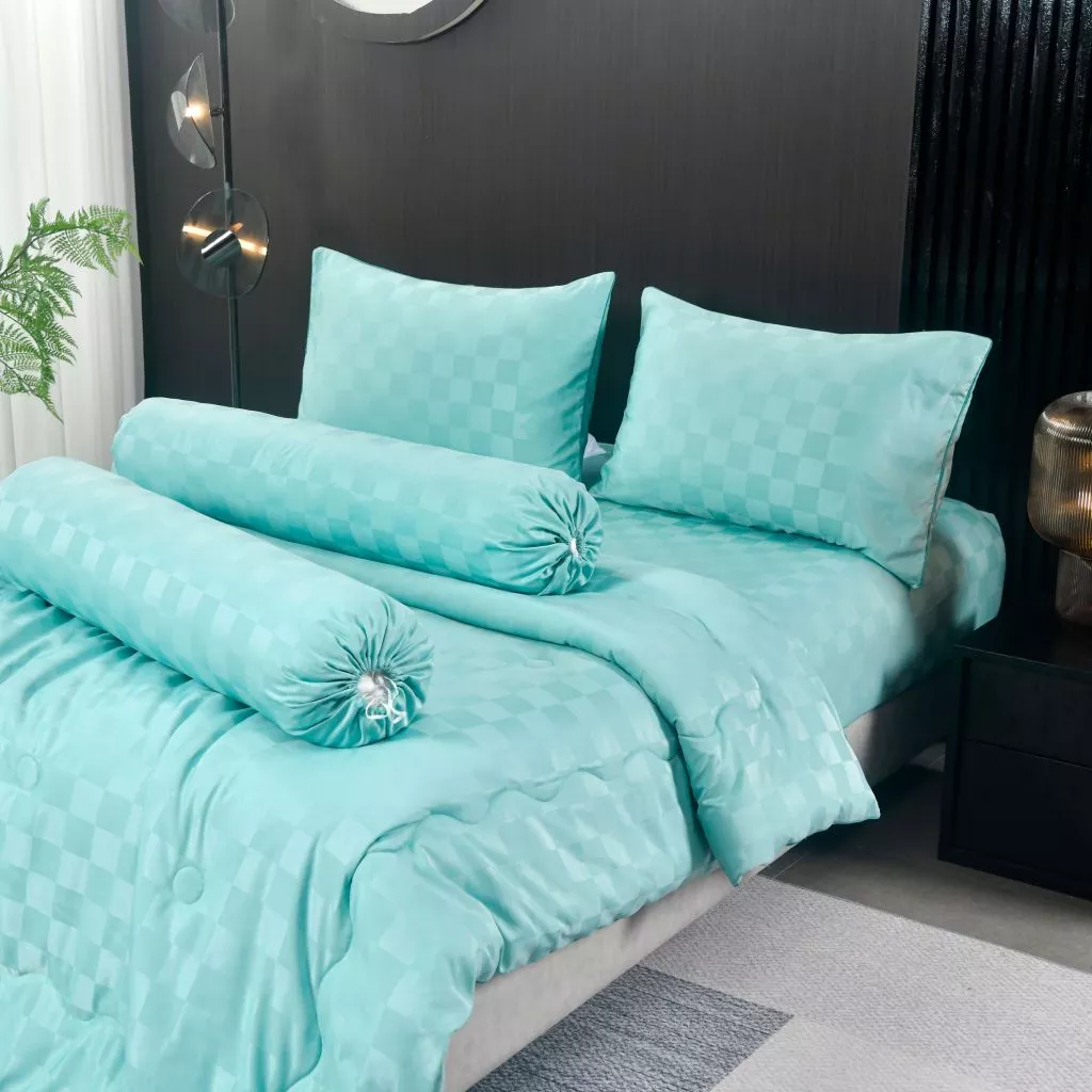 ZENTIA ชุดผ้าปูพร้อมผ้านวม ผ้าSoftex Satin พรีเมี่ยม thumbnail 9
