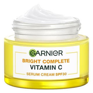 GARNIER - Bright Complete Vitamin C Serum Cream SPF30 PA+++ (50ml.) วิตามินซี เซรั่ม ครีม