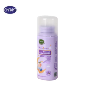 ENFANT (อองฟองต์) Sweet Dream Natural Baby Powder แป้งเด็ก สูตรธรรมชาติจากแป้งข้าวโพด ใช้ได้ตั้งแต่เด็กแรกเกิด 80g.