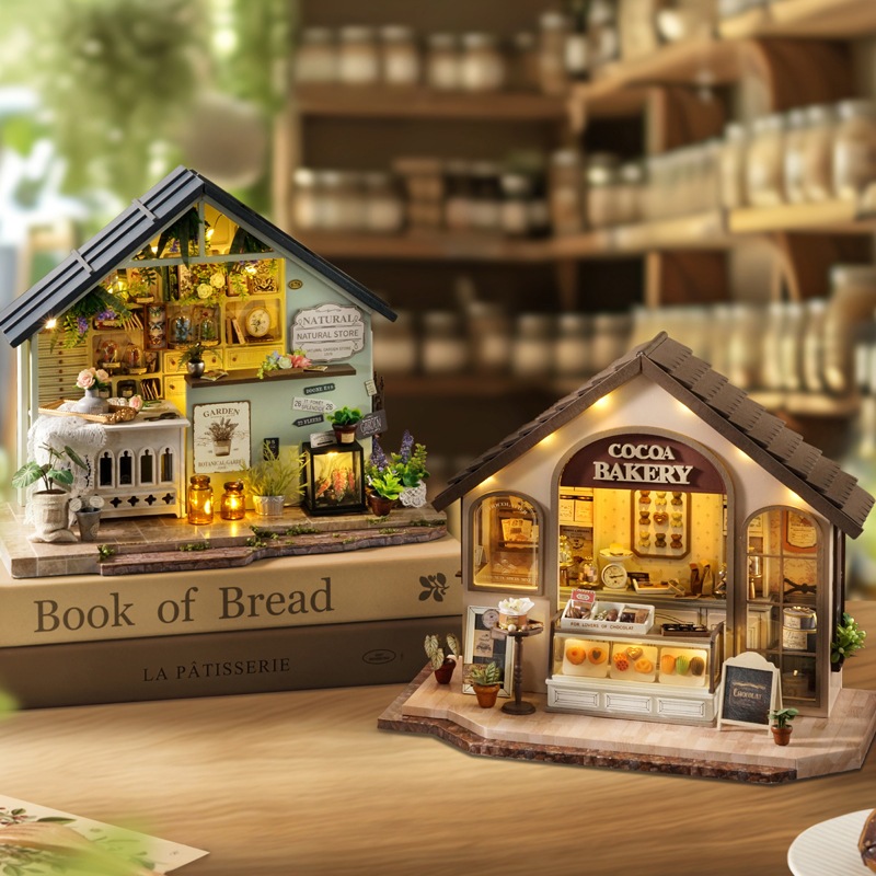 ส่งด่วนกทม. 🏠 บ้านตุ๊กตา DIY ประกอบเอง Happiness Store ของเล่น ของขวัญ ของแต่งบ้าน CUTE ROOM