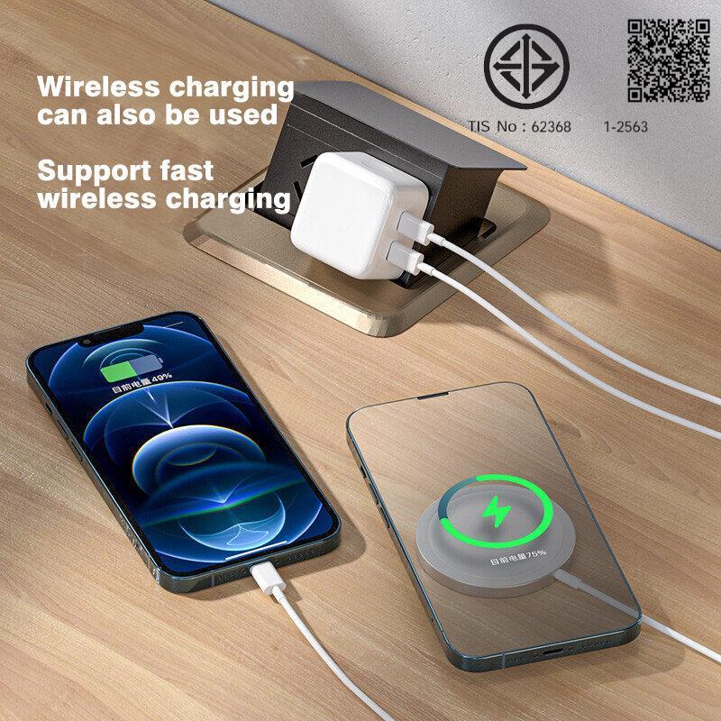 ที่ชาร์จโทรศัพท์มือถือ 35w 2 พอร์ต C Type PD แบบพกพา ชาร์จเร็ว สําหรับโทรศัพท์ 16 15 14 13 12 11 X s pro max - รูปที่ 3