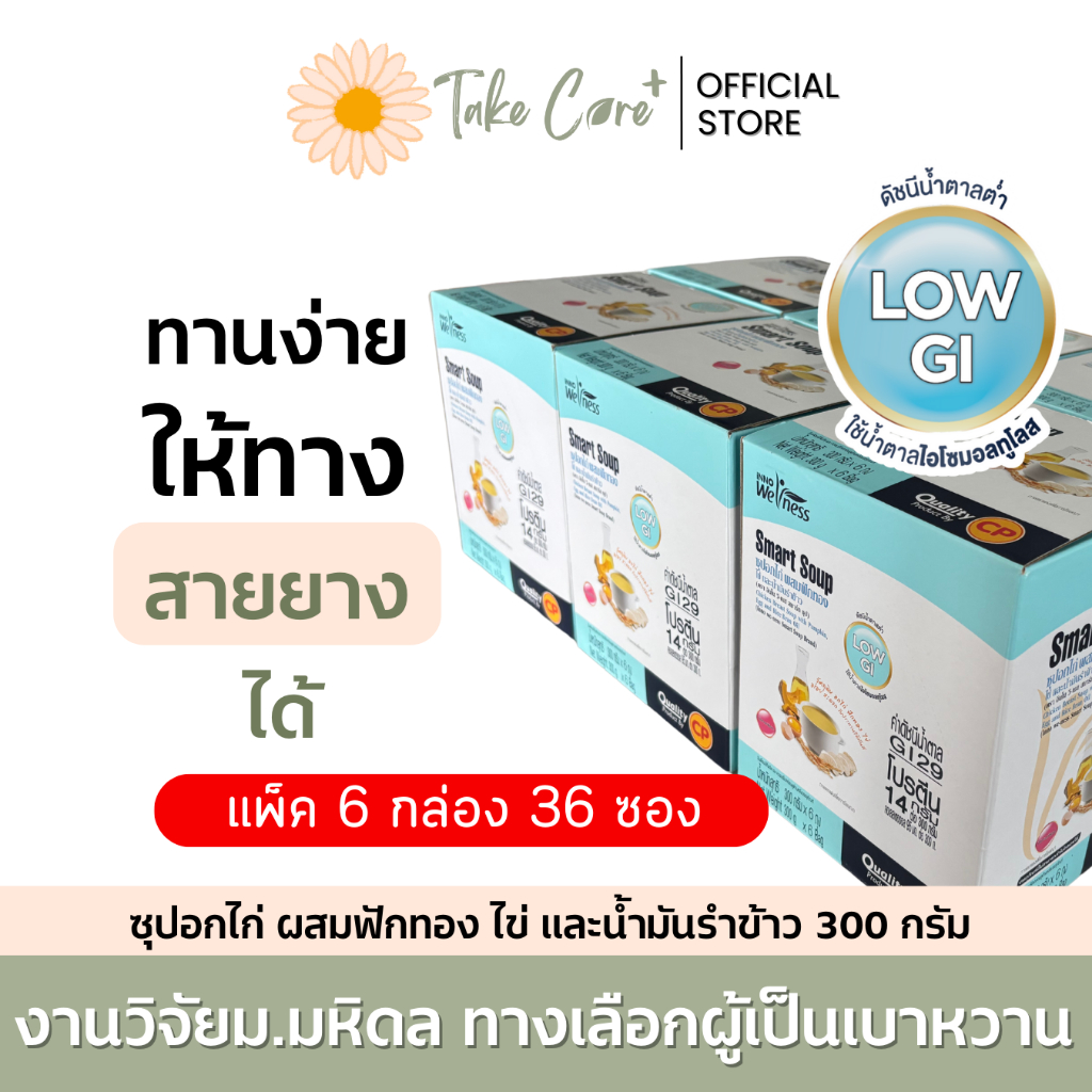 (ใหม่ exp.04/27) Smart Soup อาหารเหลวผู้ป่วยเบาหวาน ดัชนีน้ำตาลต่ำ 6 กล่อง Nutrimax อาหารทางสายยาง