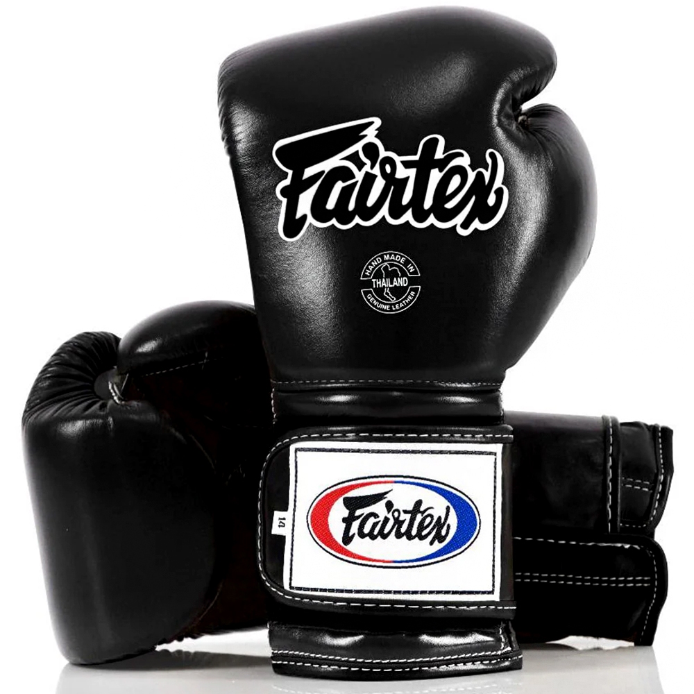 นวมชกมวย นวมมวยไทย Fairtex BGV9 Heavy Hitter's Mexican Style Muay Thai Boxing Gloves MMA หนังแท้