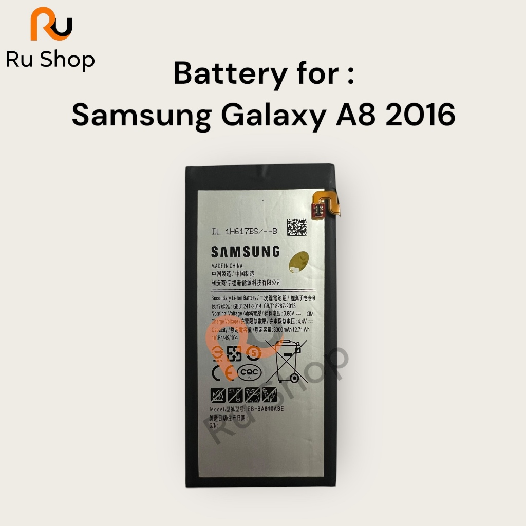 แบตเตอรี่ Samsung Galaxy A8 2016 SM-A8100 SM-A810F SM-A810YZ SM-A810S A810F/DS EB-BA810ABE 3300mAh