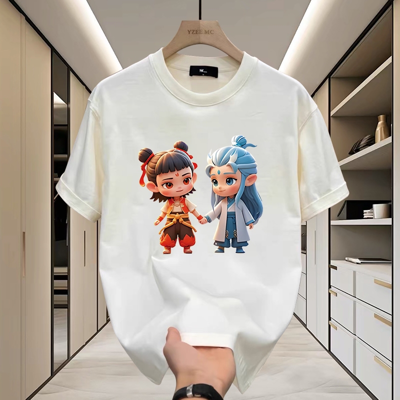 เสื้อยืดคอกลม แขนสั้น ผ้านิ่มใส่สบาย oversize ES600-ES607 – โปรปัง