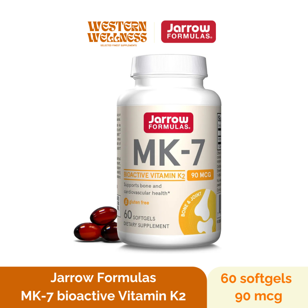 Jarrow Formulas - MK-7 (90 mcg - 60 softgels) Bioactive Form of Vitamin K2