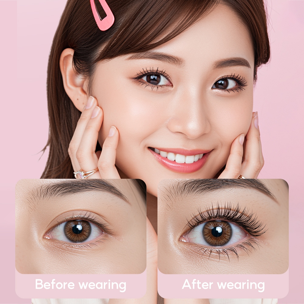Oni Eyelashes Natural Look False Fake Reusable Eye Lashes 3D Daily Everyday Eye Makeup 4 Pairs ขนตาปลอม ที่ดัดขนตา