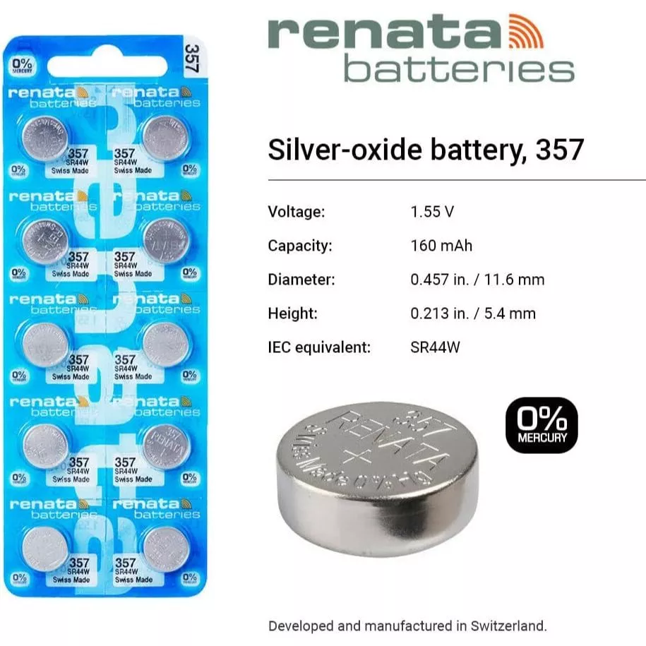 ถ่านนาฬิกา Renata 357 / SR44W 1.55V thumbnail 4