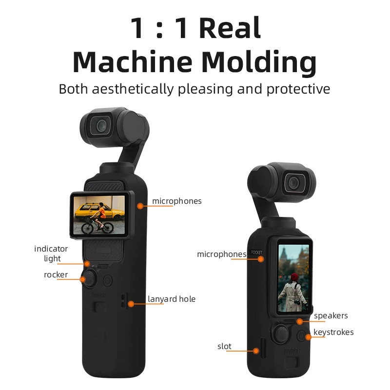 BRDRC DJI OSMO POCKET 3 เคสซิลิโคน กันฝุ่น กันลื่น