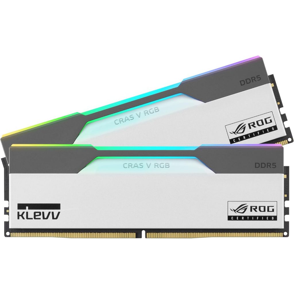 KLEVV CRAS V RGB ROG CERTIFIED DDR5 GAMING OC 32GB (16GBx2) 7200MHz