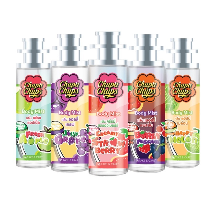 Chupa Chups Body Mist  จูปาจุปส์ สเปรย์บอดี้มิส สเปรย์ฉีดตัวหอม ขนาด 30ml (มี 5 กลิ่นให้เลือก)