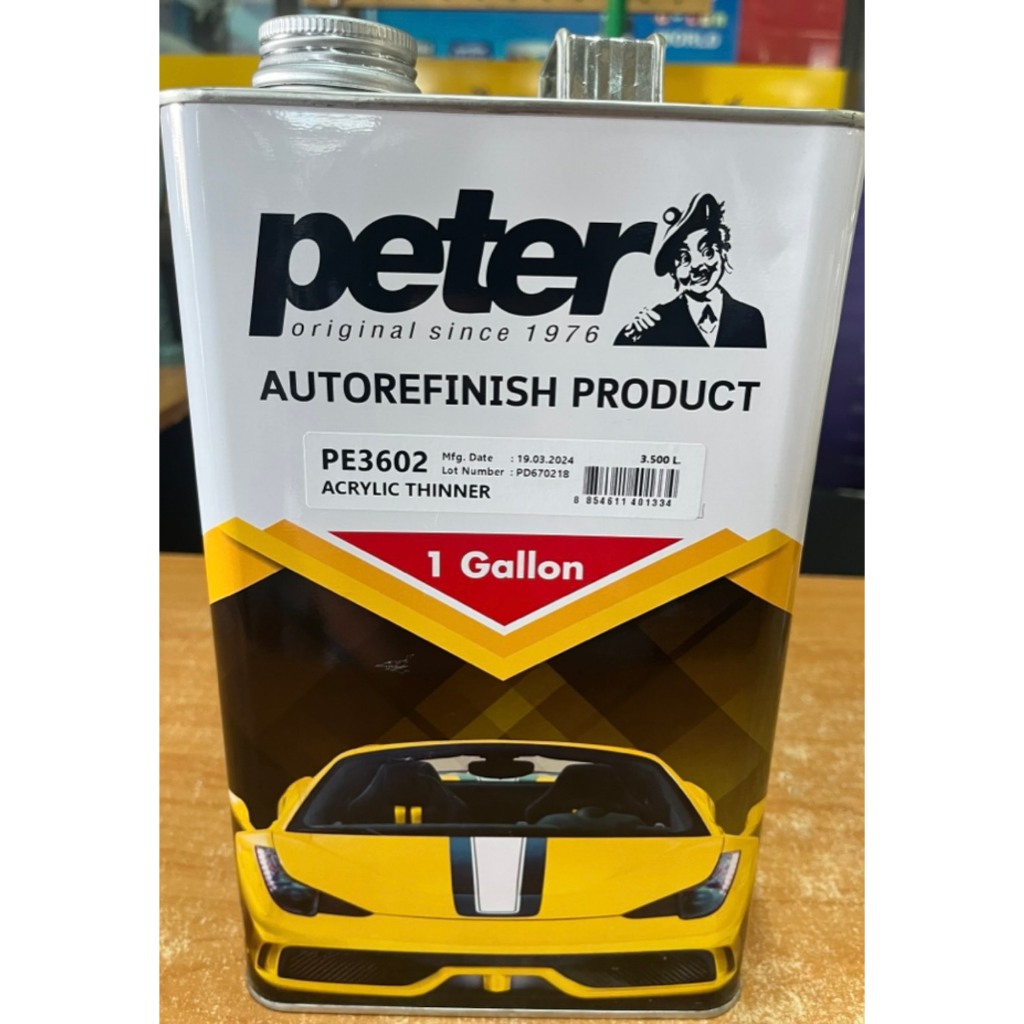 ทินเนอร์ Peter 3602 อะครีลิค 100% ขนาด 3.5 ลิตร สะดวกใช้งานง่าย KTO (690417)