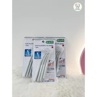 แปรงซอกฟัน GUM Pro L Type (size SSS,SS) GUM Pro’s interdental brush L type