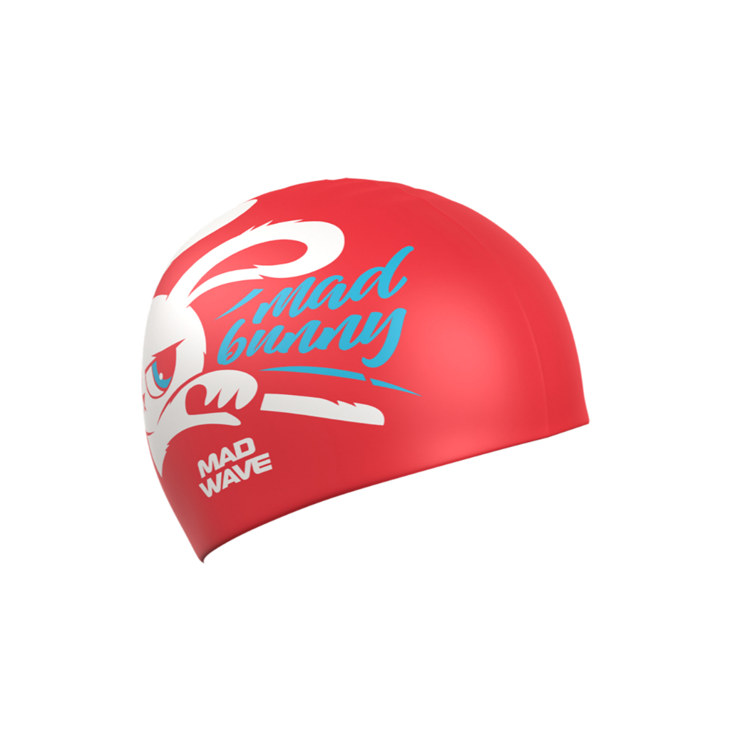 MAD WAVE หมวกว่ายน้ำ ลายกระต่าย Bunny Swimming cap