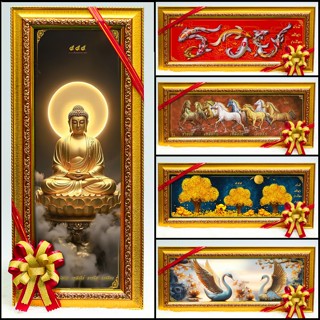 กรอบรูปมงคล ผูกโบว์+แถมการ์ด เสริมดวง🔸เสริมวาสนา🔸เสริมบารมี🔸…