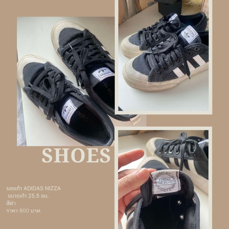 สินค้ามือสอง  รองเท้า Adidas nizza * ของแท้*