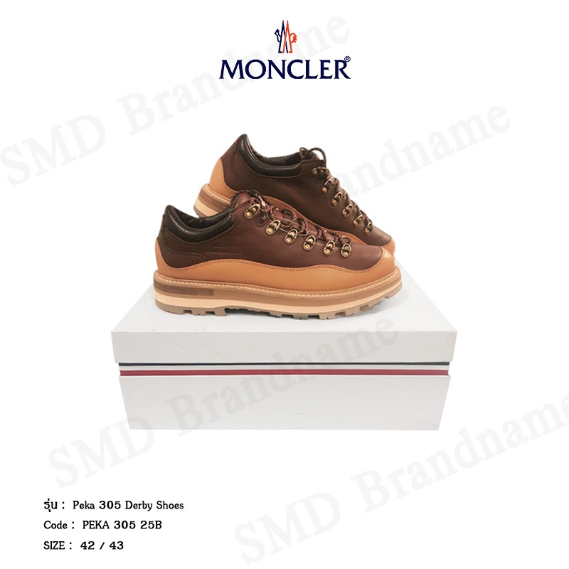 Moncler x Palm Angels รองเท้าผ้าใบ รุ่น Peka 305 Derby Shoes Code: PEKA 305 25B