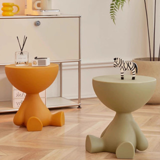 YH โต๊ะข้างโซฟา น่ารัก ท๊อปเปิดปิดไดด มีที่เก็บของ วัสดุพลาส…