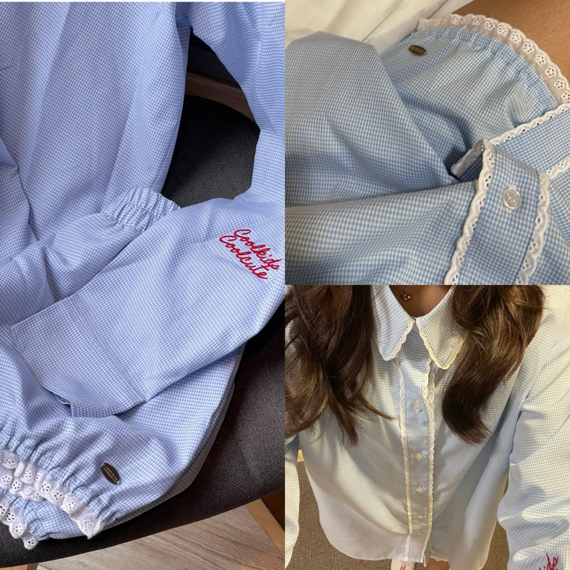 Coolkids.Coolcute | Moondy shirt เสื้อเชิ้ตแขนยาว ดีเทลลูกไม้สุดคิวท์