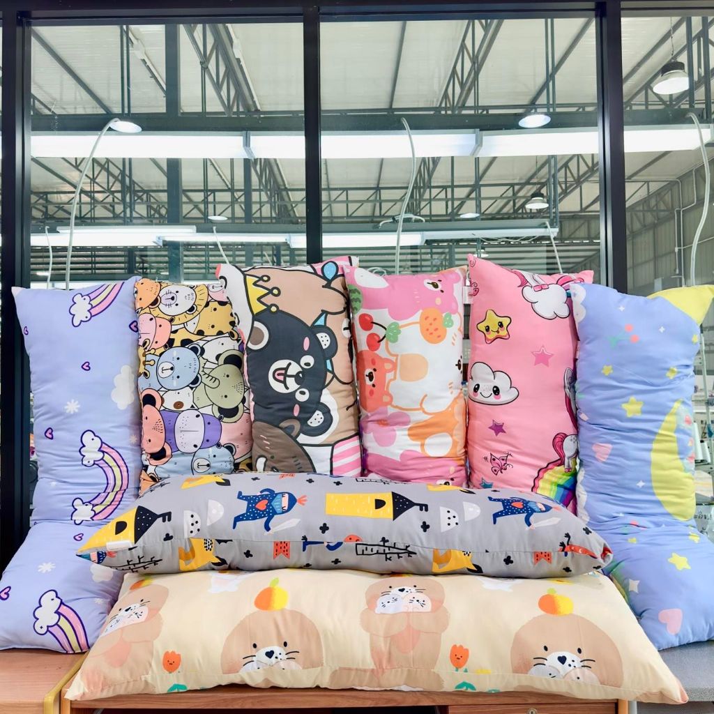 หมอนบอดี้พิมพ์ลาย lazeland งานคละลายสุ่มลาย