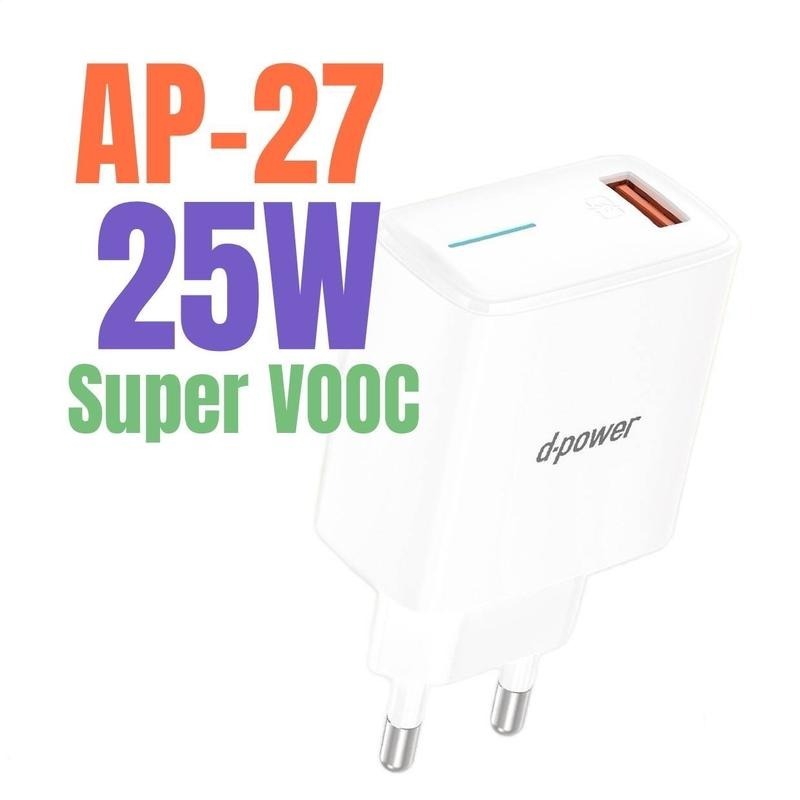 Adapter  Fast Charge  Super  VOOC  25W   APP-27 หัวชาร์จ  USB    25 วัตต์